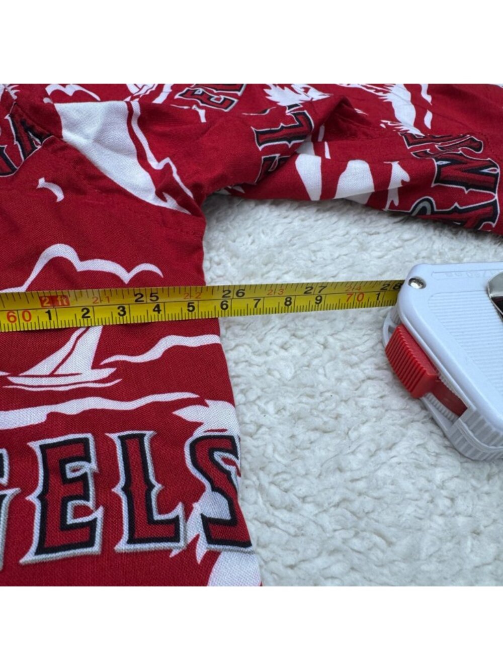 Reyn Spooner Men's Los Angeles Angels MLB SS Hawaiian Shirts Palm Tree, Size XL - Picture 7 of 7